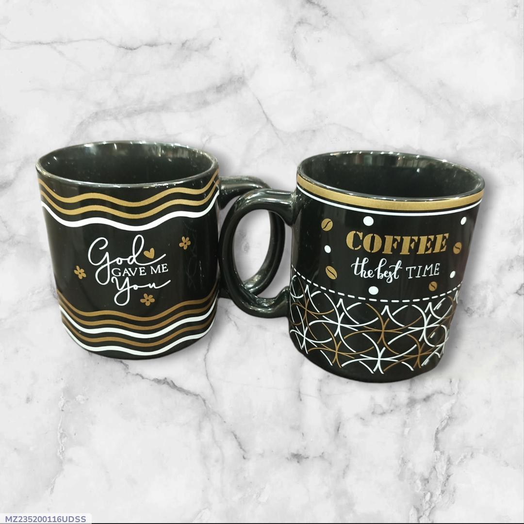 Beautiful Printed Ceramic Printed Mug-Pack of 2