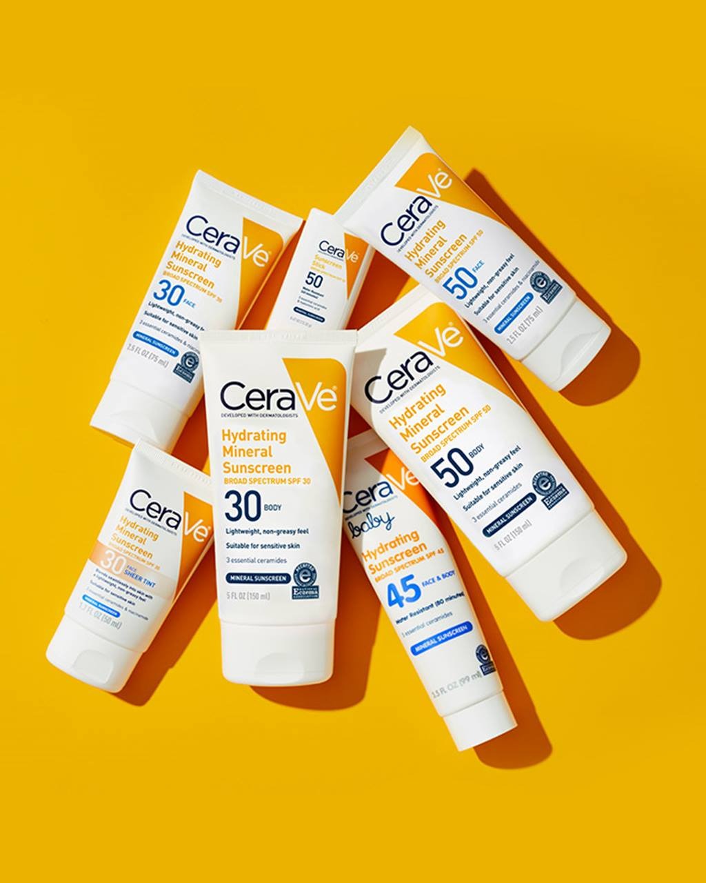 CeraVe Hydrating Mineral Sunscreen SPF 100 ml - CeraVe Hydrating Sun Block | Best Skin Care Sunscreen