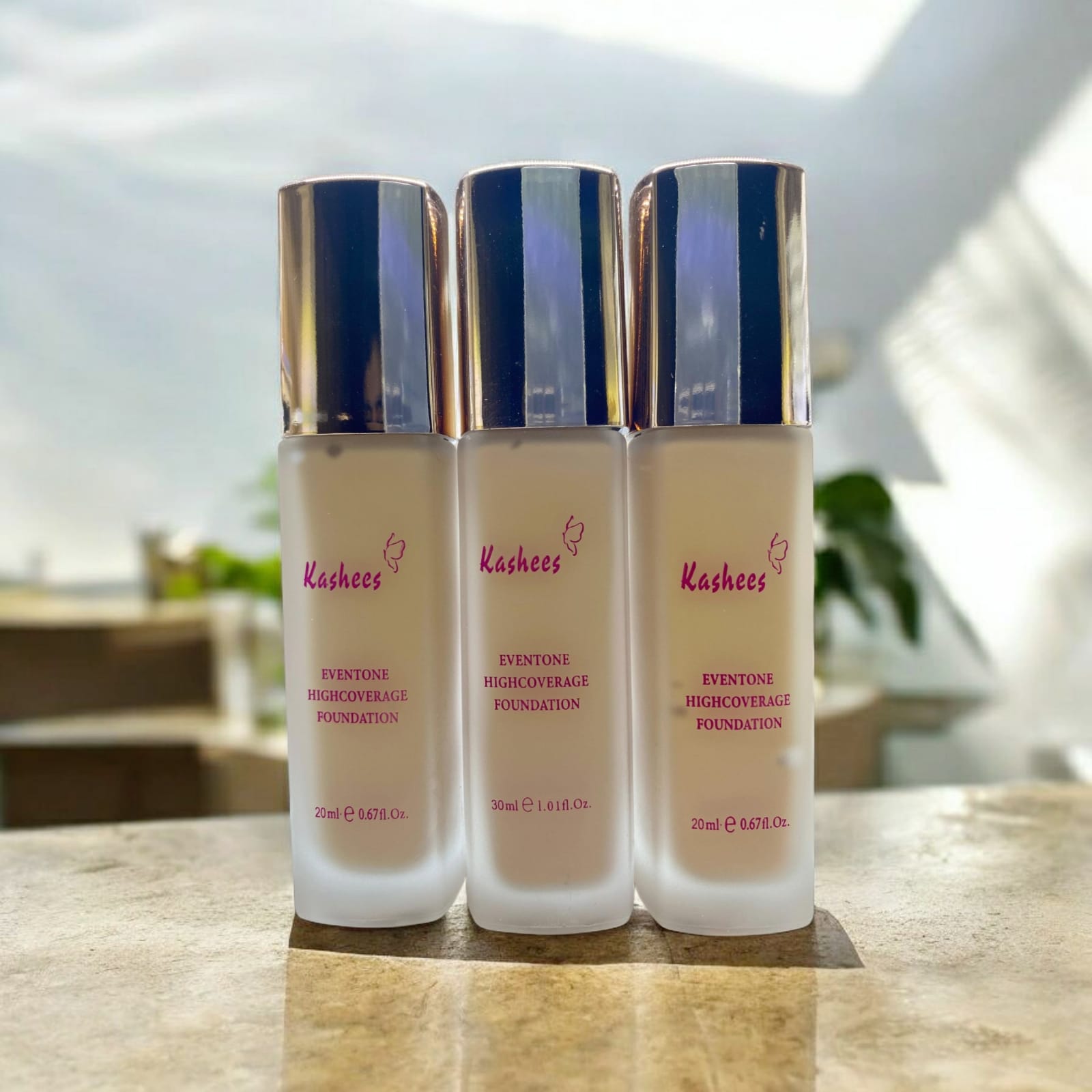 Kashee’s 24 Hrs High Coverage Foundation 20ml | Long Lasting Matte Finish | Lightweight Full Coverage Liquid Foundation For Flawless Skin (Shade 1)