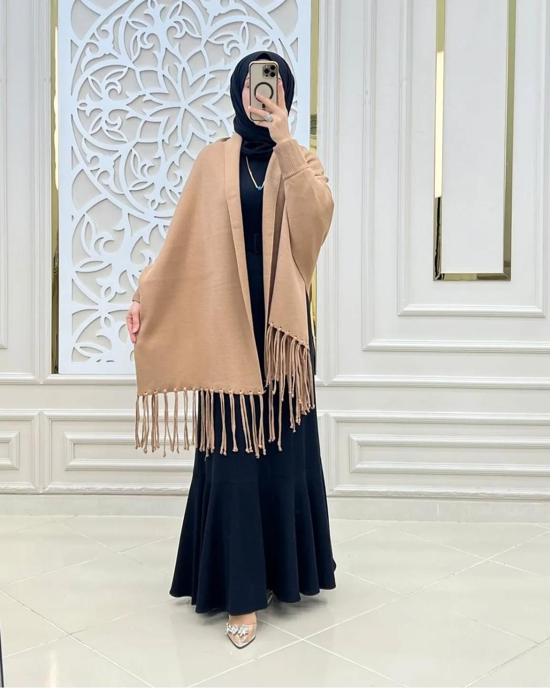 Cozy Fleece Shawl | 1 Pc Plain Design