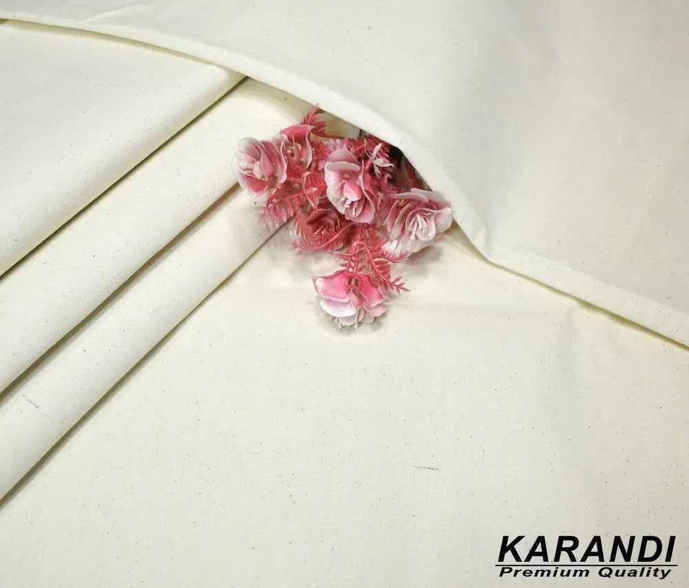 Men’s Unstitched Karandi Plain Suit