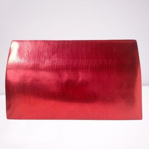 Fancy Red And Golden Clutch