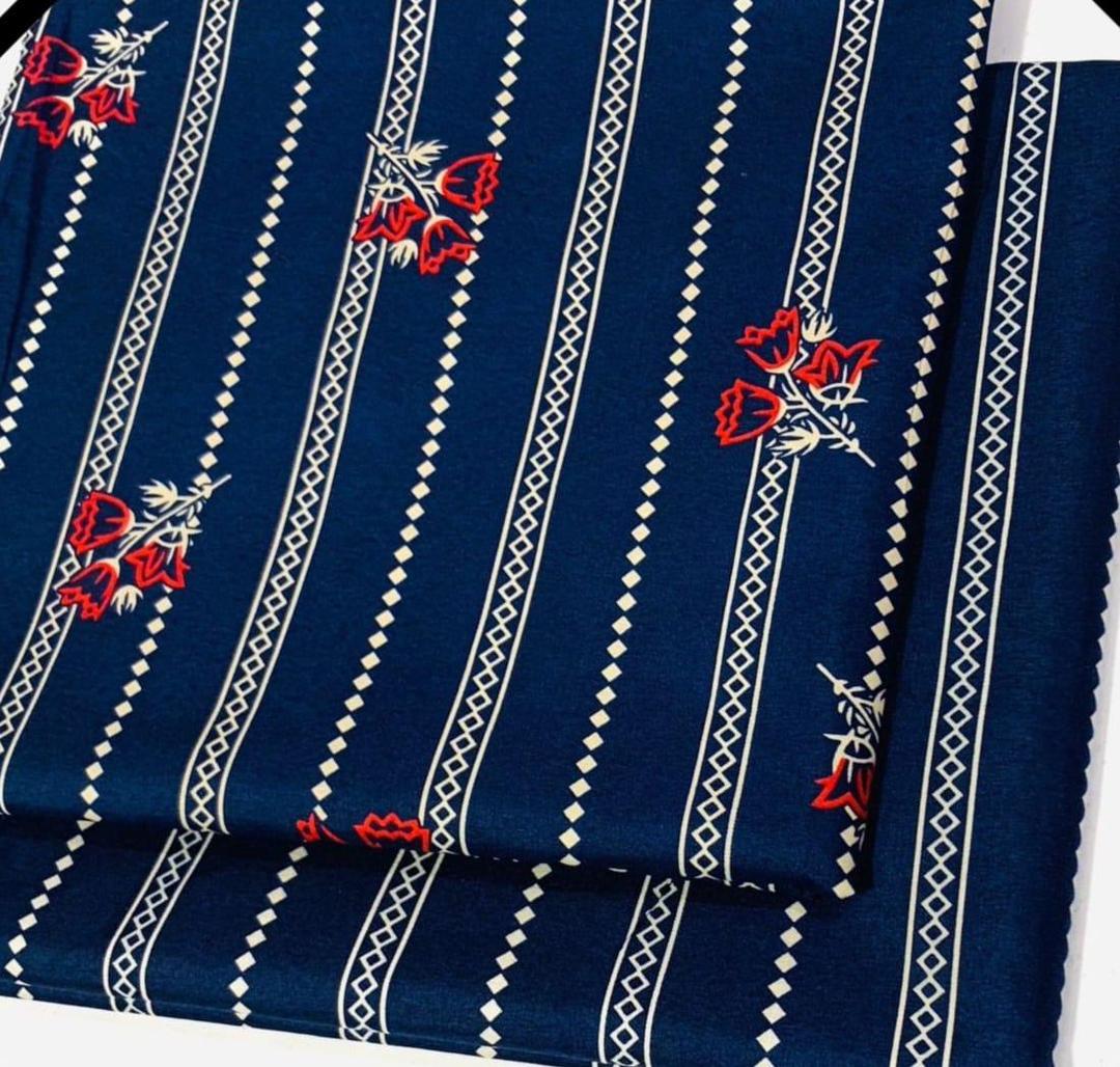Stylish Marina Wool Suit with 3-D Block Printed Design - 2 Pcs Set